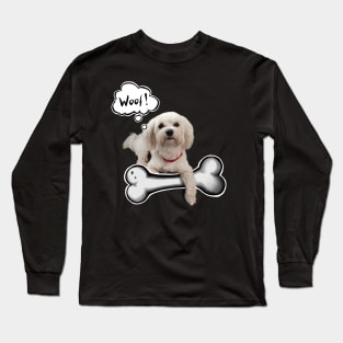 Maltese funny Long Sleeve T-Shirt